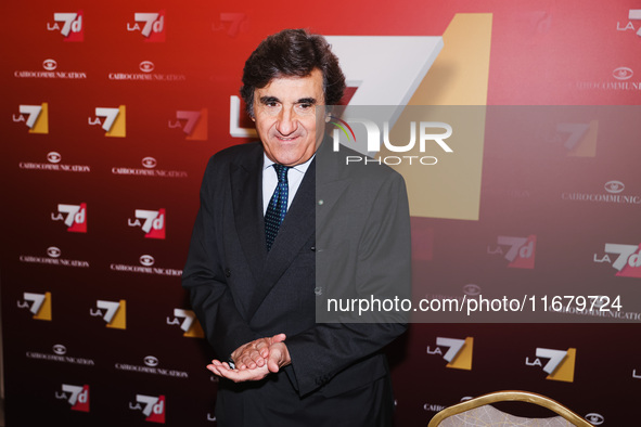 Urbano Cairo attends the press conference for the presentation of the LA7 2024/2025 schedules at Hotel Principe di Savoia in Milan, Italy, o...