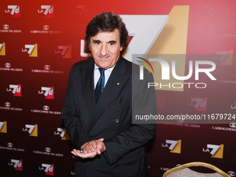 Urbano Cairo attends the press conference for the presentation of the LA7 2024/2025 schedules at Hotel Principe di Savoia in Milan, Italy, o...