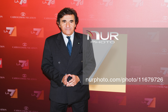 Urbano Cairo attends the press conference for the presentation of the LA7 2024/2025 schedules at Hotel Principe di Savoia in Milan, Italy, o...