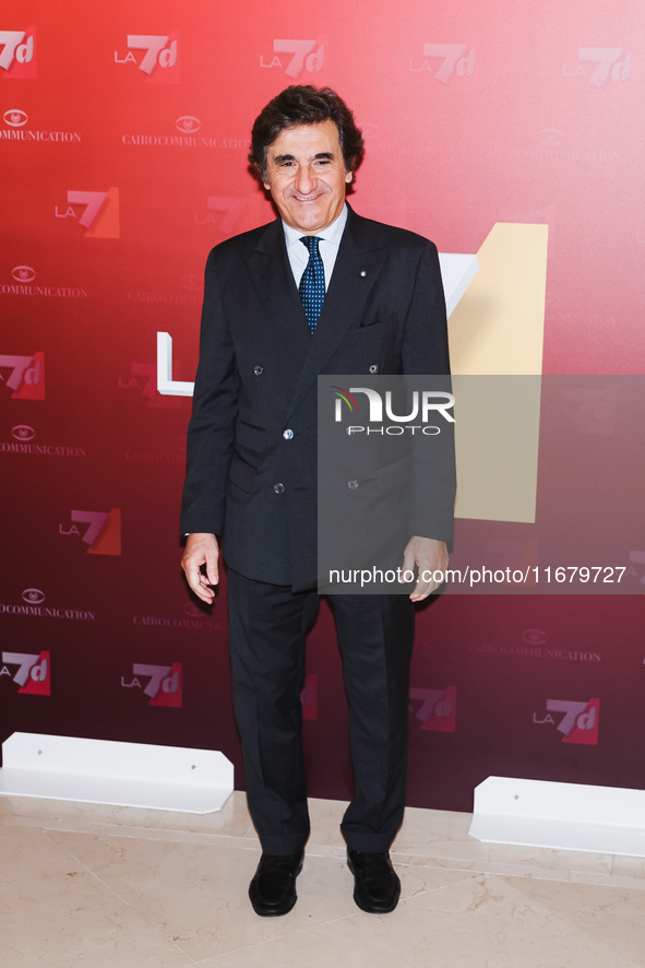 Urbano Cairo attends the press conference for the presentation of the LA7 2024/2025 schedules at Hotel Principe di Savoia in Milan, Italy, o...