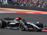 Lewis Hamilton of the UK drives the (44) Mercedes-AMG Petronas F1 Team F1 W15 E Performance Mercedes during the Formula 1 Pirelli United Sta...