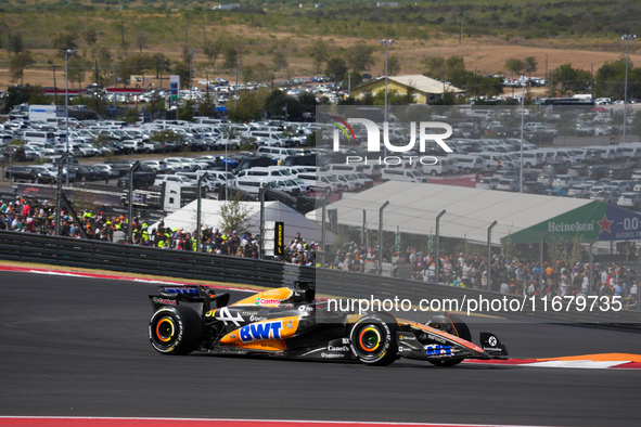 Esteban Ocon of France drives the (31) BWT Alpine F1 Team A524 Renault during the Formula 1 Pirelli United States Grand Prix 2024 in Austin,...