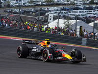 Sergio Perez of Mexico drives the (11) Oracle Red Bull Racing RB20 Honda RBPT during the Formula 1 Pirelli United States Grand Prix 2024 in...