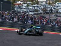 Fernando Alonso of Spain drives the (14) Aston Martin Aramco Cognizant F1 Team AMR24 Mercedes during the Formula 1 Pirelli United States Gra...