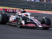 Kevin Magnussen of Denmark drives the (20) MoneyGram Haas F1 Team VF-24 Ferrari during the Formula 1 Pirelli United States Grand Prix 2024 i...