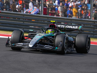 Lewis Hamilton of the UK drives the (44) Mercedes-AMG Petronas F1 Team F1 W15 E Performance Mercedes during the Formula 1 Pirelli United Sta...