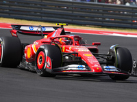 Carlos Sainz Jr. of Spain drives the (55) Scuderia Ferrari SF-24 Ferrari during the Formula 1 Pirelli United States Grand Prix 2024 in Austi...