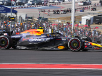 Sergio Perez of Mexico drives the (11) Oracle Red Bull Racing RB20 Honda RBPT during the Formula 1 Pirelli United States Grand Prix 2024 in...