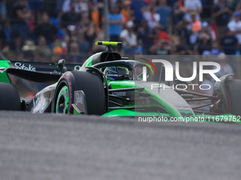 Guanyu Zhou of China drives the (24) Stake F1 Team Kick Sauber C44 Ferrari during the Formula 1 Pirelli United States Grand Prix 2024 in Aus...