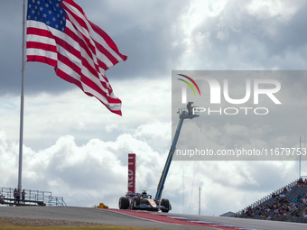 Pierre Gasly of France drives the (10) BWT Alpine F1 Team A524 Renault during the Formula 1 Pirelli United States Grand Prix 2024 in Austin,...