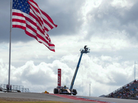 Pierre Gasly of France drives the (10) BWT Alpine F1 Team A524 Renault during the Formula 1 Pirelli United States Grand Prix 2024 in Austin,...