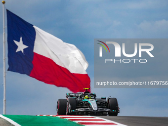 Lewis Hamilton of the UK drives the (44) Mercedes-AMG Petronas F1 Team F1 W15 E Performance Mercedes during the Formula 1 Pirelli United Sta...