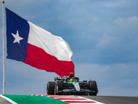 Lewis Hamilton of the UK drives the (44) Mercedes-AMG Petronas F1 Team F1 W15 E Performance Mercedes during the Formula 1 Pirelli United Sta...