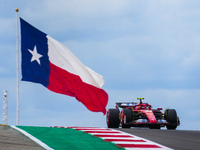 Carlos Sainz Jr. of Spain drives the (55) Scuderia Ferrari SF-24 Ferrari during the Formula 1 Pirelli United States Grand Prix 2024 in Austi...