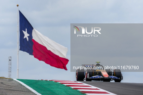 Pierre Gasly of France drives the (10) BWT Alpine F1 Team A524 Renault during the Formula 1 Pirelli United States Grand Prix 2024 in Austin,...