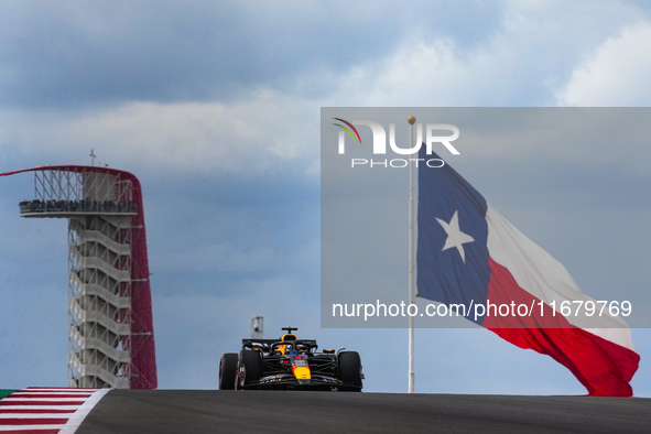 Max Verstappen of the Netherlands drives the Oracle Red Bull Racing RB20 Honda RBPT during the Formula 1 Pirelli United States Grand Prix 20...