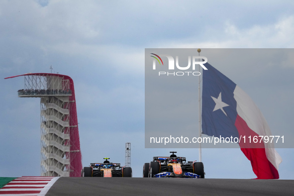 Esteban Ocon of France drives the (31) BWT Alpine F1 Team A524 Renault during the Formula 1 Pirelli United States Grand Prix 2024 in Austin,...