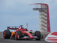 Charles Leclerc of Monaco drives the (16) Scuderia Ferrari SF-24 Ferrari during the Formula 1 Pirelli United States Grand Prix 2024 in Austi...