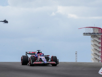 Liam Lawson of New Zealand drives the (30) Visa Cash app RB VCARB01 Honda RBPT during the Formula 1 Pirelli United States Grand Prix 2024 in...