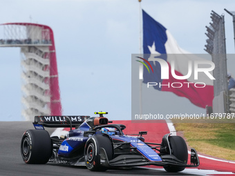 Franco Colapinto of Argentina drives the (43) Williams Racing FW46 Mercedes during the Formula 1 Pirelli United States Grand Prix 2024 in Au...