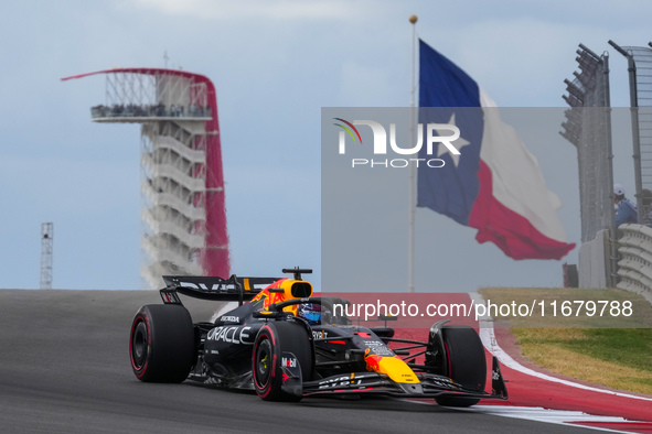 Max Verstappen of the Netherlands drives the Oracle Red Bull Racing RB20 Honda RBPT during the Formula 1 Pirelli United States Grand Prix 20...