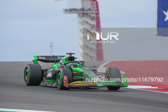 Valtteri Bottas of Finland drives the (77) Stake F1 Team Kick Sauber C44 Ferrari during the Formula 1 Pirelli United States Grand Prix 2024...