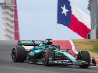 Lance Stroll of Canada drives the (18) Aston Martin Aramco Cognizant F1 Team AMR24 Mercedes during the Formula 1 Pirelli United States Grand...