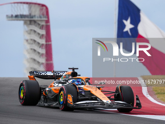 Oscar Piastri of Australia drives the McLaren F1 Team MCL38 Mercedes during the Formula 1 Pirelli United States Grand Prix 2024 in Austin, U...