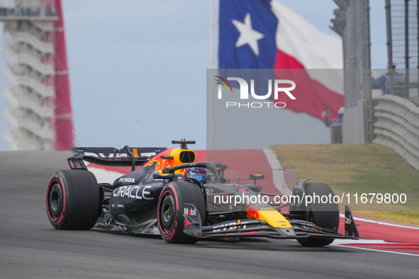 Max Verstappen of the Netherlands drives the Oracle Red Bull Racing RB20 Honda RBPT during the Formula 1 Pirelli United States Grand Prix 20...