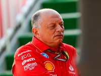 Frederic Vasseur is the Team Principal of Scuderia Ferrari during the Formula 1 Pirelli United States Grand Prix 2024 in Austin, USA, on Oct...