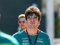 Lance Stroll of Canada drives the (18) Aston Martin Aramco Cognizant F1 Team AMR24 Mercedes during the Formula 1 Pirelli United States Grand...