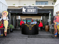 The paddock gate is present during the Formula 1 Pirelli United States Grand Prix 2024 in Austin, USA, on October 18, 2024. (