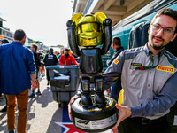 The Pirelli Trophy is presented during the Formula 1 Pirelli United States Grand Prix 2024 in Austin, USA, on October 18, 2024. (