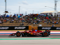 Charles Leclerc of Monaco drives the (16) Scuderia Ferrari SF-24 Ferrari during the Formula 1 Pirelli United States Grand Prix 2024 in Austi...