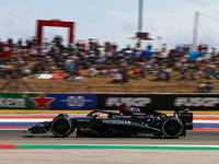 Lewis Hamilton of the UK drives the (44) Mercedes-AMG Petronas F1 Team F1 W15 E Performance Mercedes during the Formula 1 Pirelli United Sta...