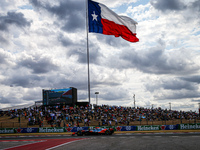 Lando Norris of the UK drives the McLaren F1 Team MCL38 Mercedes during the Formula 1 Pirelli United States Grand Prix 2024 in Austin, USA,...