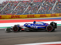 Yuki Tsunoda of Japan drives the (22) Visa Cash app RB VCARB01 Honda RBPT during the Formula 1 Pirelli United States Grand Prix 2024 in Aust...