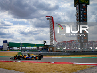 Pierre Gasly of France drives the (10) BWT Alpine F1 Team A524 Renault during the Formula 1 Pirelli United States Grand Prix 2024 in Austin,...