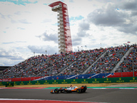 Oscar Piastri of Australia drives the McLaren F1 Team MCL38 Mercedes during the Formula 1 Pirelli United States Grand Prix 2024 in Austin, U...