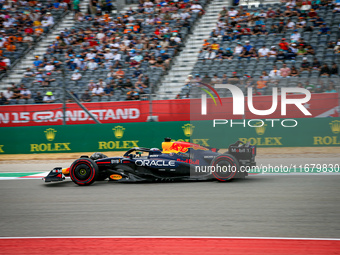 Max Verstappen of the Netherlands drives the Oracle Red Bull Racing RB20 Honda RBPT during the Formula 1 Pirelli United States Grand Prix 20...