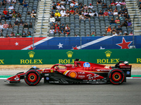 Charles Leclerc of Monaco drives the (16) Scuderia Ferrari SF-24 Ferrari during the Formula 1 Pirelli United States Grand Prix 2024 in Austi...