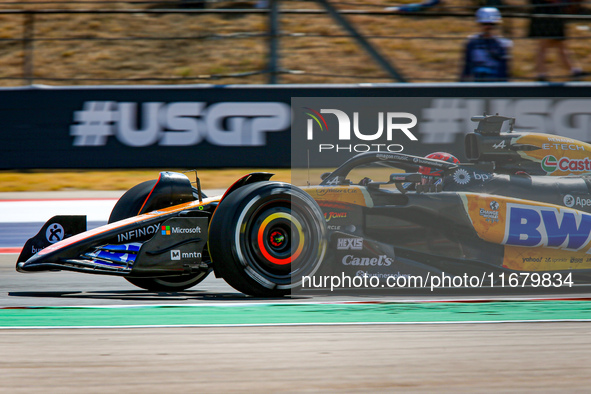 Esteban Ocon of France drives the (31) BWT Alpine F1 Team A524 Renault during the Formula 1 Pirelli United States Grand Prix 2024 in Austin,...