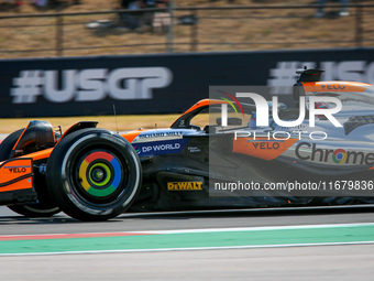 Oscar Piastri of Australia drives the McLaren F1 Team MCL38 Mercedes during the Formula 1 Pirelli United States Grand Prix 2024 in Austin, U...