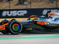 Oscar Piastri of Australia drives the McLaren F1 Team MCL38 Mercedes during the Formula 1 Pirelli United States Grand Prix 2024 in Austin, U...