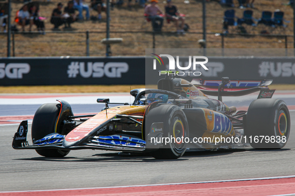 Pierre Gasly of France drives the (10) BWT Alpine F1 Team A524 Renault during the Formula 1 Pirelli United States Grand Prix 2024 in Austin,...