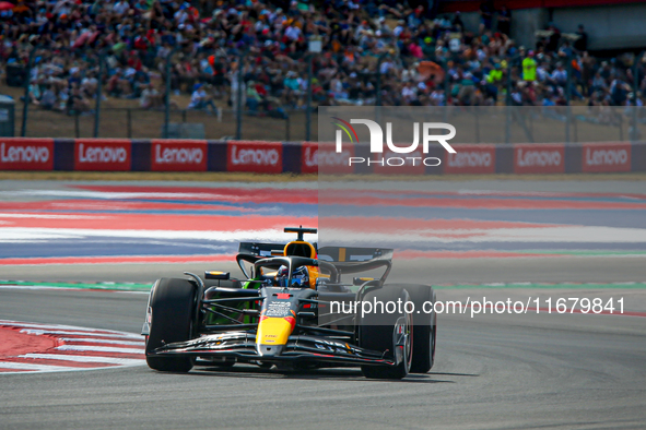 Max Verstappen of the Netherlands drives the Oracle Red Bull Racing RB20 Honda RBPT during the Formula 1 Pirelli United States Grand Prix 20...