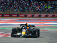 Max Verstappen of the Netherlands drives the Oracle Red Bull Racing RB20 Honda RBPT during the Formula 1 Pirelli United States Grand Prix 20...