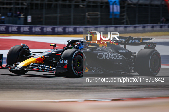 Max Verstappen of the Netherlands drives the Oracle Red Bull Racing RB20 Honda RBPT during the Formula 1 Pirelli United States Grand Prix 20...