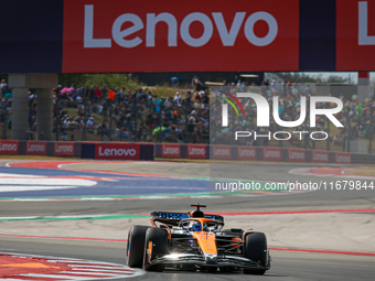 Oscar Piastri of Australia drives the McLaren F1 Team MCL38 Mercedes during the Formula 1 Pirelli United States Grand Prix 2024 in Austin, U...