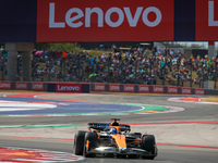 Oscar Piastri of Australia drives the McLaren F1 Team MCL38 Mercedes during the Formula 1 Pirelli United States Grand Prix 2024 in Austin, U...